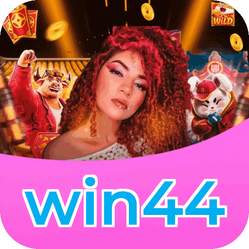 Catálogo slots win44 mostrando top jogos Gates Olympus Sweet Bonanza Fortune Tiger Big Bass volatilidade RTP
